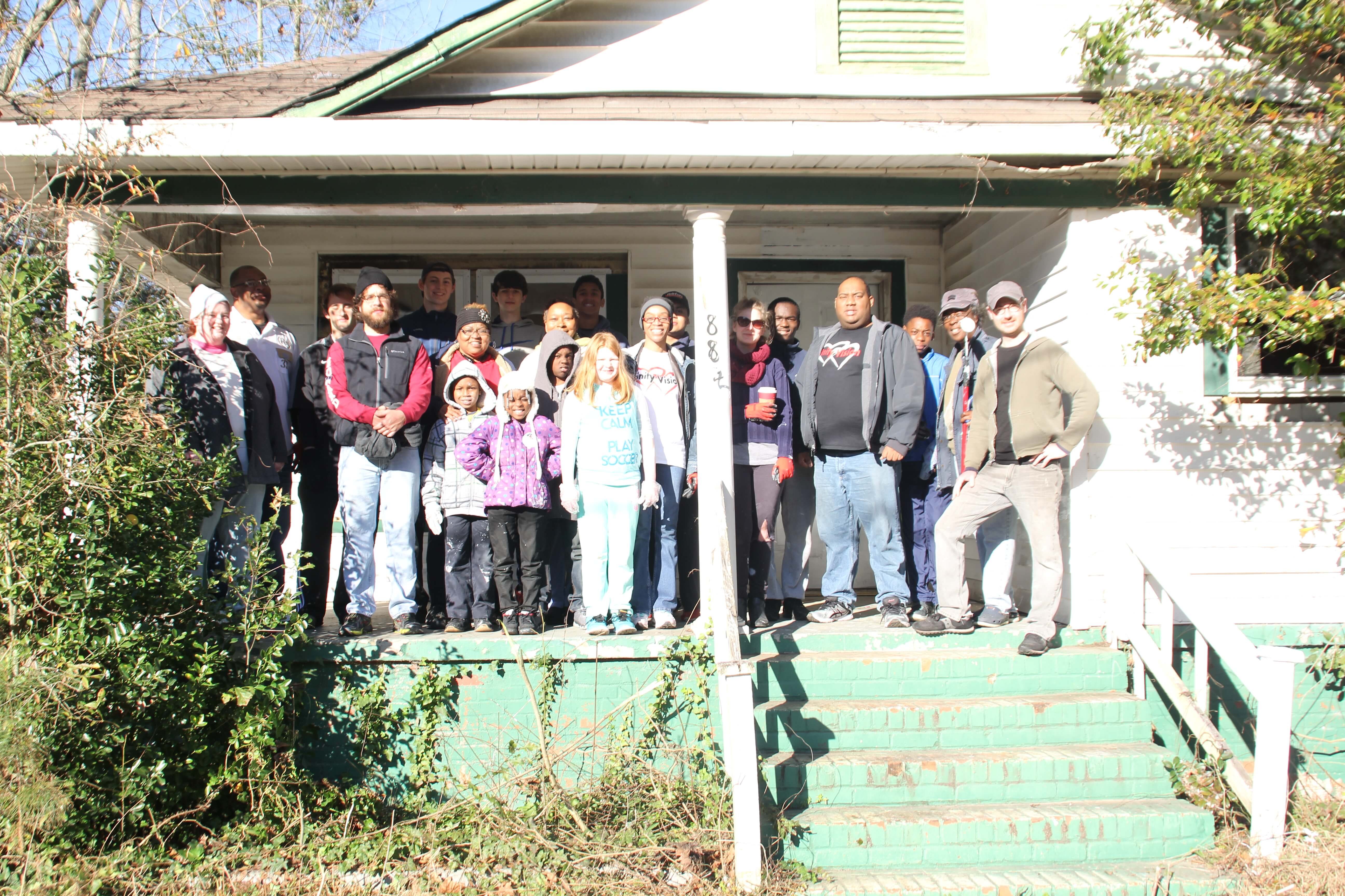 East Macon Graffiti Cleanup 2/27/2016