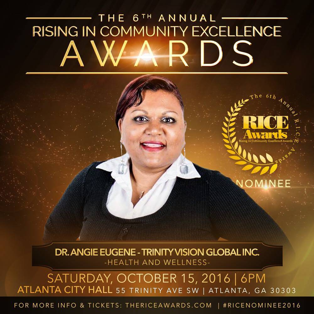 Dr. Angie Eugene -- Health and Wellness Nominee at the 2016 RICE Awards