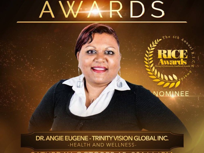Dr. Angie Eugene -- Health and Wellness Nominee at the 2016 RICE Awards